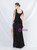 In Stock:Ship in 48 Hours Black Sequins Split Beading Party Dress