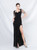In Stock:Ship in 48 Hours Black Sequins Split Beading Party Dress