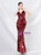 In Stock:Ship in 48 Hours Sexy Burgundy Sequins Spaghetti Straps Party Dress