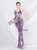 In Stock:Ship in 48 Hours Simple Purple Sequins Spaghetti Straps Party Dress