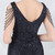 In Stock:Ship in 48 Hours Navy Blue V-neck Sequins Party Dress