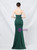 In Stock:Ship in 48 Hours Green Mermaid Strapless Split Party Dress