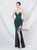 In Stock:Ship in 48 Hours Green Mermaid Strapless Split Party Dress