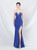 In Stock:Ship in 48 Hours Royal Blue Mermaid Strapless Split Party Dress