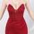 In Stock:Ship in 48 Hours Burgundy Mermaid Strapless Split Party Dress