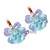 Fashion Jewelry Shiny Flowers Stud Earrings for Women