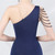 In Stock:Ship in 48 Hours Sexy Navy Blue One Shoulder Beading Party Dress