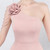 In Stock:Ship in 48 Hours Pink One Shoulder Beading Party Dress
