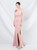 In Stock:Ship in 48 Hours Pink One Shoulder Beading Party Dress