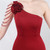 In Stock:Ship in 48 Hours Sexy Burgundy One Shoulder Split Party Dress