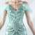 In Stock:Ship in 48 Hours Sexy Mint Green Sequins Straps Feather Party Dress