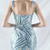 In Stock:Ship in 48 Hours Elegant Blue Sequins Straps Party Dress