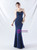 In Stock:Ship in 48 Hours Navy Blue Mermaid Pleats Beading Party Dress