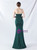 In Stock:Ship in 48 Hours Green Mermaid Pleats Beading Party Dress