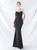 In Stock:Ship in 48 Hours Black Mermaid Pleats Beading Party Dress