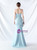 In Stock:Ship in 48 Hours Light Blue Mermaid Pleats Beading Party Dress