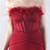 In Stock:Ship in 48 Hours Burgundy Strapless Split Party Dress