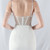 In Stock:Ship in 48 Hours Sexy White Spaghetti Straps Beading Party Dress