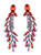 Best lady Bohemian Multicolored Luxury Crystal Earrings