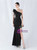  In Stock:Ship in 48 Hours Black Mermaid One Shoulder Beading Party Dress
