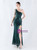 In Stock:Ship in 48 Hours Sexy Green Sequins Split Beading Party Dress