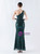 In Stock:Ship in 48 Hours Sexy Green Sequins Split Beading Party Dress