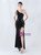 In Stock:Ship in 48 Hours Sexy Black Sequins Split Beading Party Dress