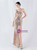 In Stock:Ship in 48 Hours Sexy Gold Sequins Split Beading Party Dress