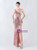 In Stock:Ship in 48 Hours Sexy Pink Sequins Split Beading Party Dress
