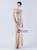 In Stock:Ship in 48 Hours Cheap Gold Sequins One Shoulder Party Dress