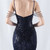 In Stock:Ship in 48 Hours Navy Blue Straps Beading Sequins Party Dress