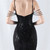 In Stock:Ship in 48 Hours Black Straps Beading Sequins Party Dress