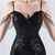 In Stock:Ship in 48 Hours Black Straps Beading Sequins Party Dress