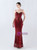 In Stock:Ship in 48 Hours Burgundy Straps Beading Sequins Party Dress