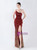In Stock:Ship in 48 Hours Sexy Burgundy Mermaid Sequins One Shoulder Party Dress