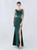 In Stock:Ship in 48 Hours Green Mermaid Split Beading Party Dress
