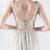In Stock:Ship in 48 Hours Apricot Silver V-neck Sequins Party Dress