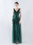 In Stock:Ship in 48 Hours Sexy Green V-neck Sequins Party Dress