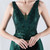 In Stock:Ship in 48 Hours Sexy Green V-neck Sequins Party Dress