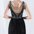 In Stock:Ship in 48 Hours Sexy Black Silver V-neck Sequins Party Dress