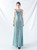 In Stock:Ship in 48 Hours Cheap Blue Sequins Spaghetti Straps Party Dress