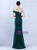 In Stock:Ship in 48 Hours Casual Green One Shoulder Party Dress
