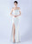 In Stock:Ship in 48 Hours Hot Sale White One Shoulder Party Dress