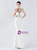 In Stock:Ship in 48 Hours Simple White Spaghetti Straps Beading Party Dress