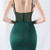 In Stock:Ship in 48 Hours Simple Green Spaghetti Straps Beading Party Dress