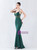 In Stock:Ship in 48 Hours Simple Green Spaghetti Straps Beading Party Dress
