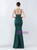In Stock:Ship in 48 Hours Simple Green Spaghetti Straps Beading Party Dress