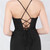 In Stock:Ship in 48 Hours Black Mermaid Spaghetti Straps Split Party Dress