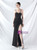 In Stock:Ship in 48 Hours Black Mermaid Spaghetti Straps Split Party Dress