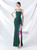 In Stock:Ship in 48 Hours Green Mermaid Spaghetti Straps Split Party Dress